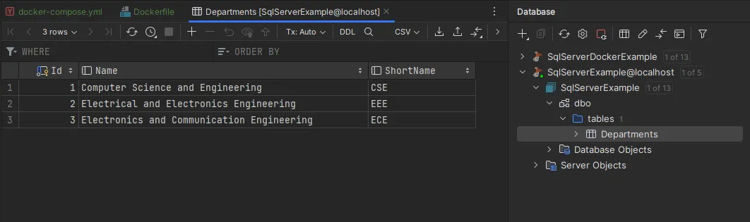 SQL Server Database